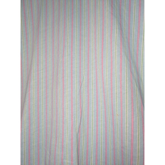 Lauren Ralph Lauren Pajama Top Womens Large Pinstripe Buttons Pink Blue Green‎ - Picture 7 of 10